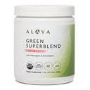 Alaya Bio Super Greens Poudre - Premium Green Juice Superfood Supplément Poudre - Adaptogènes, Antioxydants et Probiotiques Mélange - USDA Organique, Non-OGM, Vegan - 30 portions (Berry mixte)