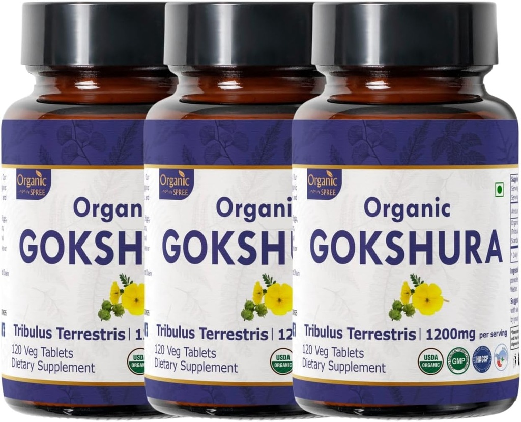 Gokshura 120 comprimés de Tribulus Terrestris (Gokshura)