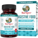 MaryRuth Organics Enzymes digestifs (jusqu'à 2 mois d'approvisionnement) Vegan Digestive Health Aid and Gut Health Enzyme Complex (plus de 12 enzymes) Vitamines B6 & B12