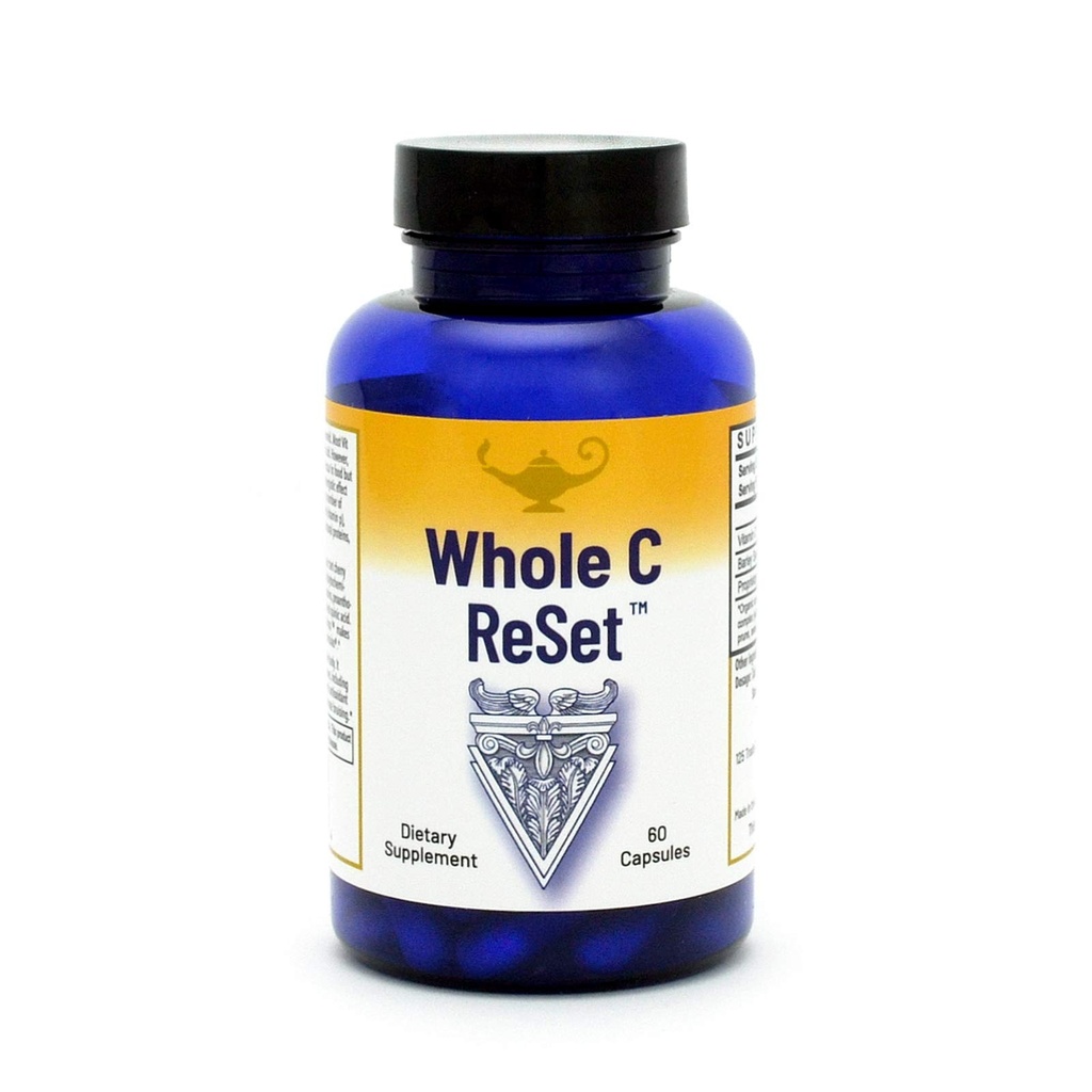 RnA ReSet Whole C Reset – Mélange de fruits Vita-C avec des bioflavonoïdes et des polyphénols, Complexe Vitamine C organique, support immunitaire (60 capsules)