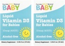 California Gold Nutrition Baby Vitamine D3 Liquid D3 Supplément pour bébés, Végétarien - Soutien au développement - Sans alcool et sans gluten, non-OGM - 10 mcg (400 UI) - 0,34 fl oz (10 ml), 2