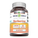 Formules étonnantes Berberine 1000mg par portion 60 Capsules Suppléments