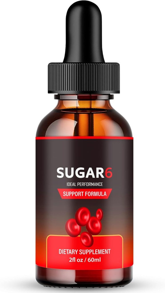 Sugar6 gouttes, Sugar 6 Supplément de formule de sang de soutien gouttes liquides - Fort maximum, Sucre 6 Santé et bien-être Toutes les gouttes de formule naturelle avancée, Sucre 6 gouttes liquides Avis (1 Pack)