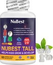 NuBest Tall Kids - Multivitamines et minéraux pour l'âge de 2 à 9 ans - Soutien aux os et à l'immunité - Aide les enfants, les tout-petits en bonne santé - Formes animales - 60 comprimés de baies à croquer