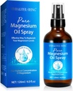 Magnesium Spray, Pure Magnesium Oil Spray Natural in Glass Bottle, Easy to Absorb and Use 120ml
