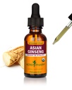 Herb Pharm Asian (Panax) Ginseng Glycérite liquide pour l'énergie et la stamina, Glycérite sans alcool, 1 Oz