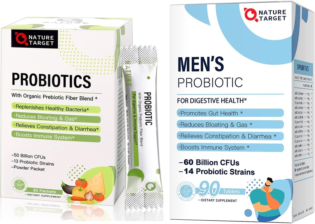 NATURE TARGET Probiotics for Men/Women/Kids/Family