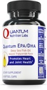 Quantum Nutrition Labs EPA DHA Fish Oil Softgels - Omega 3 Fish Oil, Omega 3 Supplement, EPA DHA, Omega 3 Fatty Acids Supplements for Women & Men, Natural - 90 Softgel Capsules