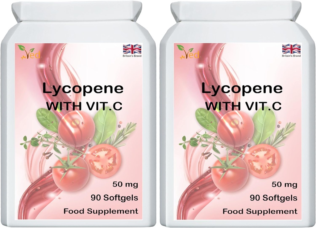 Ved Lycopene Supplement 50mg (Pack of 2)