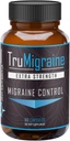 TruMigraine Relief & Prevention | All Natural Migraine Supplements for Headache Relief | Ingredients: Riboflavin, Feverfew, Paraben Free Butterbur, & Ginkgo Biloba | 60 Veggie Capsules,