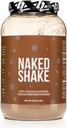 Naked Shake - Hot Cocaa Protein Shake - Poudre de protéines à base végétale avec huile de Mct - Sans gluten, sans soja, sans gmos ou édulcorants artificiels - 30 portions