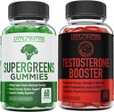 Atlantis Nutrition Supergreens 60 Gummies + Booster de testostérone 2-pack (120 Gummies)