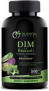 Supplément DIM 300mg avec Broccoli 200mg BioPerine 10mg-Hormone et équilibre œstrogène pour les femmes et les hommes,Ménopause Relief,PCOS et PMS Support,Hormonal Acne Treatment-120 Caps,Diindolylméthane 150mg par cap