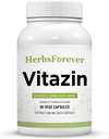Herbsforever Vitazin Capsules Le supplément ayurvédique à base de plantes soutient l'énergie et la performance fournit la force physique et mentale 90 capsules Vege 800 Mg Chaque
