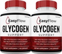 (2 Pack) Capsules de soutien du sang EasyFlow, pilules Glyco à flux facile, capsules Glyco Optimizer Supplément glycogène, 2 mois d'approvisionnement