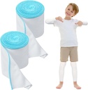 2 Rolls Wet Wraps Bandage pour Eczema 3,54'' x 1,97 yd Wet Wrap Therapy pour Eczema Traitement pour Adultes Enfants(Blue)