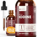 Iodine active - gouttes d'iode naissante - Livraison liquide pour une meilleure absorption - Soutient des niveaux d'énergie, de vitalité et d'iode sains