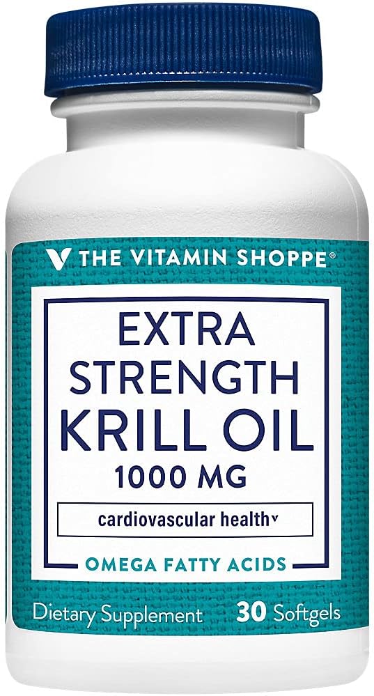 L'huile de krill extra-résistance du magasin de vitamines - certifié MSC durable - 1000 MG (30 Softgels)