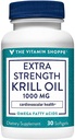 L'huile de krill extra-résistance du magasin de vitamines - certifié MSC durable - 1000 MG (30 Softgels)