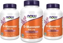 NOW Foods Supplements, D-Mannose 500 mg, Non-GMO Project Verified, Healthy Urinary Tract*, 120 Veg Capsules (Pack of 3)