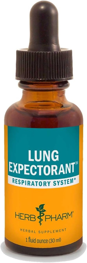 Herb Pharm Lung Formule à base de plantes liquides pour soutenir la réponse immunitaire respiratoire - 1 Once (paquet de 1)