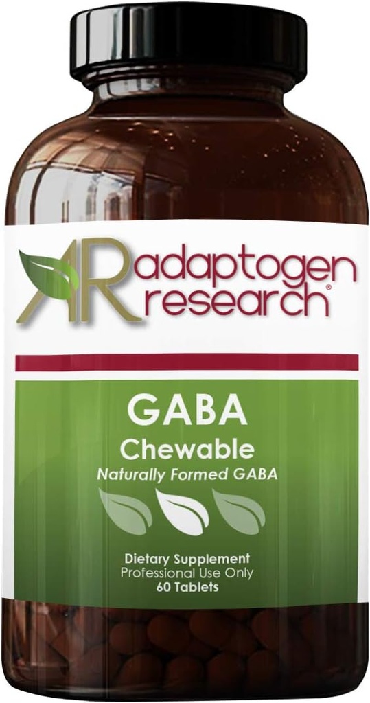 Gaba Chewable (200 mg de GABA par portion) Absorption rapide (sommeil calme et repos) 60 comprimés à croquer