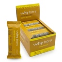 Pourquoi barres, barres de protéines, citron zeste, 2.04 barres d'once (paquet de 12 barres de protéines) - Superfood de barres de protéines, sans gluten, sans OGM, biologique, végétalien, ingrédients simples