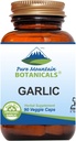 Pure Mountain Botanicals Ail Pills Kosher Capsules Vegan avec supplément de 500mg d'allium de l'ail biologique