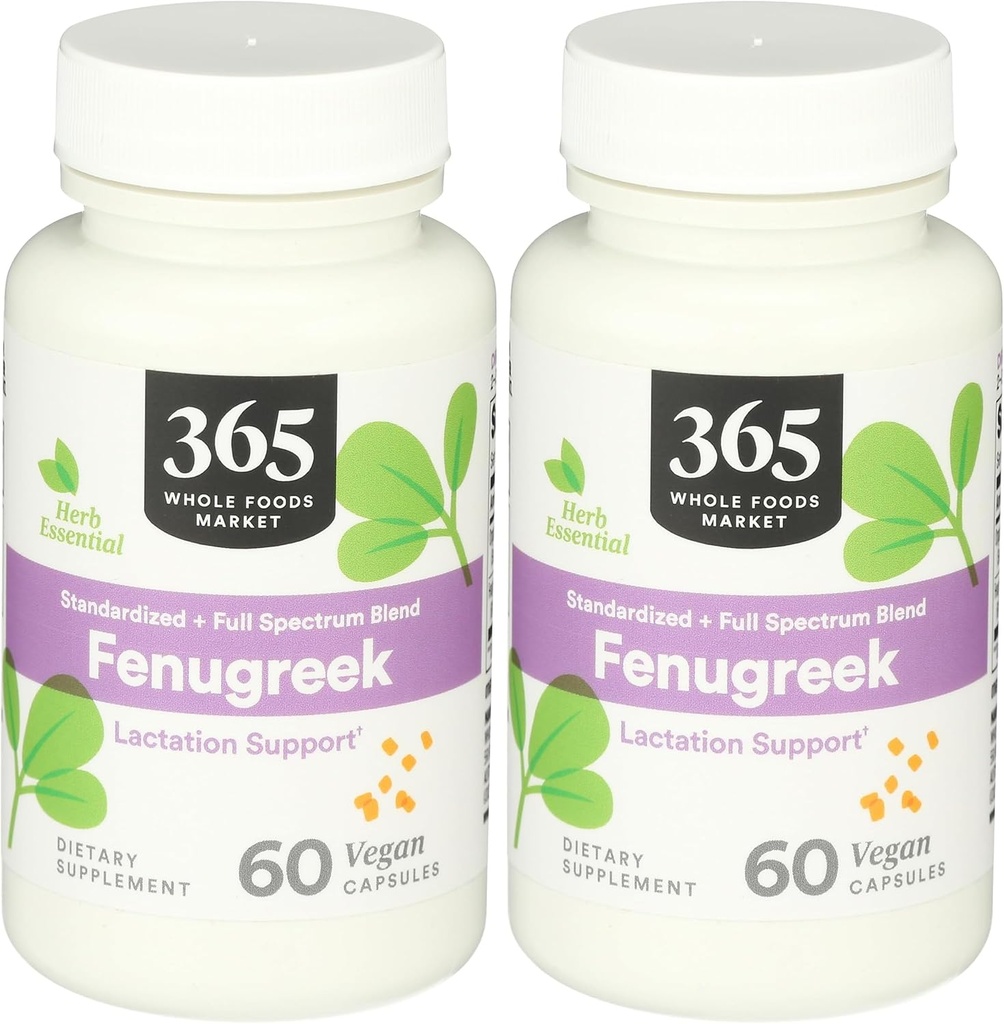 365 par le marché des aliments entiers Fenugreek, 60 CT (paquet de 2)