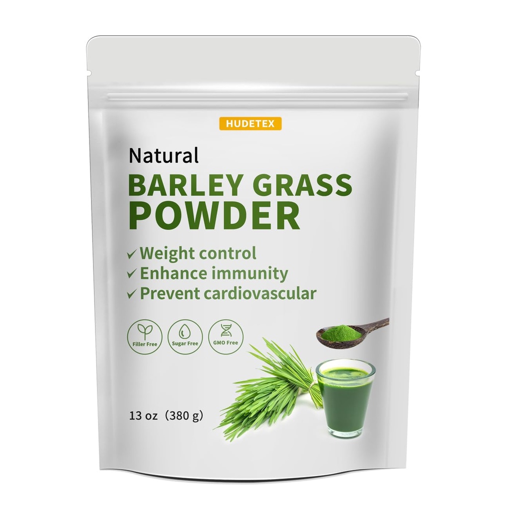 Barley Grass Juice Powder 13 oz - 100% Pure Wheatgrass Powder, Supports Cardiovascular, Liver and Digestive Function, Vegan, No Maltodextrin & Sugar.