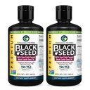 Amazing Herbs Premium Huile de Graine Noire - Nigella Sativa pressée froide Aides dans la santé digestive, le soutien immunitaire, la fonction cérébrale, la mobilité articulaire, sans gluten, non OGM - 32 Fl Oz (paquet de 2)