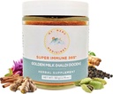 Mt.Meru Médicaments ayurvédiques Haldi Doodh/Lait d'or Superblend- avec formule de stimulation immunitaire, sans gluten, pour la santé du cerveau, Gut Support avec haut Curcumin Lakadong Turmeric (1.76oz/50g)