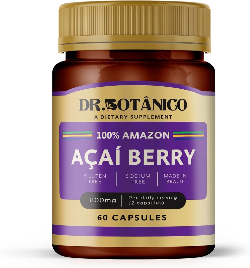 Açaí Berry 800mg – Immune et soutien de la peau