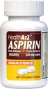 HealthA2Z® Aspirine 325mg , Comprimés non enduits ,Comprimés d'origine ,Confort , Pain Reliver , Réducteur de fièvre ,Comparer aux ingrédients actifs Bayer®... (300 comtes)