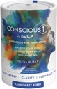Ultra humain CONSCIOUS1 - Focus Boosting Superfood Blend - Rainforest Berry - 30 portions (paquet de 1)
