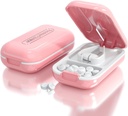 DUBSTAR Cutter à petites pilules, Splitter à petites pilules et petites pilules, Cutters à jolies pilules portatives pour grandes pilules, Comprimés de vitamines coupées pour la poche de Purse (Pill Cutter, Rose)