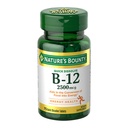 NatureS Bounty Vitamine B12 2500 mcg, Soutien à l'énergie cellulaire, pour le métabolisme de l'énergie, la santé du coeur et du système nerveux, 75 comprimés à dissolution rapide