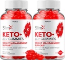 (2 Pack) SlimX Keto ACV Gummies - Formule avancée Slim X Keto Plus ACV Gummies vinaigre de cidre de pomme SlimX ACV Gummies Dietary Supplément Avis Hommes Femmes (120 Gummies)