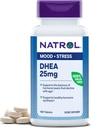 Natrol Mood & Stress DHEA 25mg avec Calcium, supplément alimentaire pour l'équilibre de certains niveaux d'hormone et de soutien de l'humeur, 180 comprimés, 180 jours d'approvisionnement