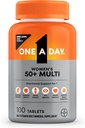 One A Day Multivitamin for Women 50 and Over Tablets, Womens Multivitamin 50 plus with Vitamins D, C, E, Zinc & Biotin, Daily Vitamins for Woman 50+, 100 Ct
