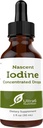 Nascent Iodine gouttes supplément dans la teinture concentrée liquide pour la meilleure absorption et pour le support thyroïde