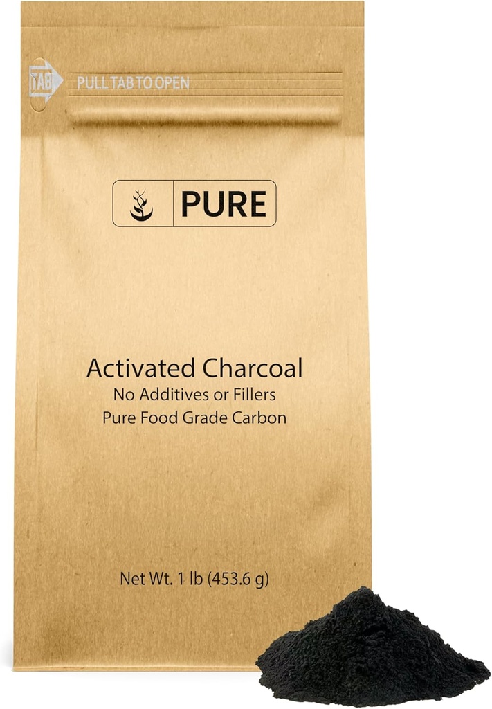 Ingrédients originaux purs Charbon activé (1 lb) Carbone activé, végétalien, non OGM