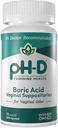 pH-D Santé féminine - 600 mg Suppositoires d'acide borique - Femme possédée - pour usage d'or vaginal - 72 nombre