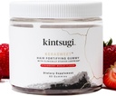 Kintsugi KeraSweet Cheveux Fortifiants Gummy- Aide Combat Signes de vieillissement Cheveux, Supplément pour strands forts et volumineux- Soutient cheveux sains et plus pleins w/ B12, Saw Palmetto, ACV (Strawberry, 60ct)
