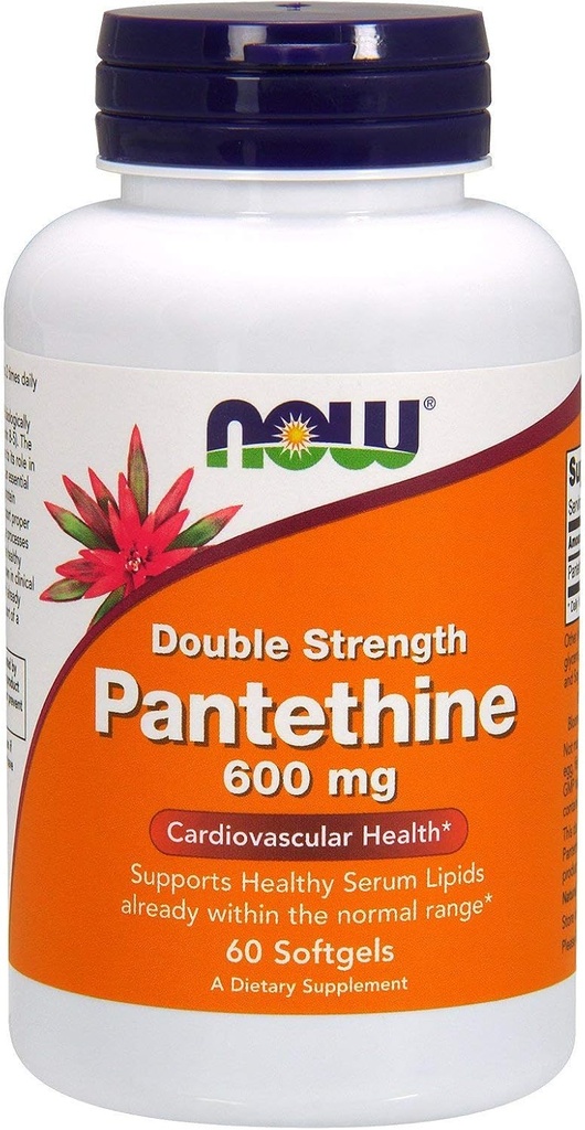 Pantethine, 600 mg, 60 SGELS par Now Foods (paquet de 4)