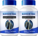 Nerventrax Suppléments Cerveau Capsules Mémoire et Focus, Nerventrax Formule avancée Brain Health Support Pills Maximum Strength Nerven Trax Toutes les pilules de soutien naturel, Nerventrax Avis (2 Pack)