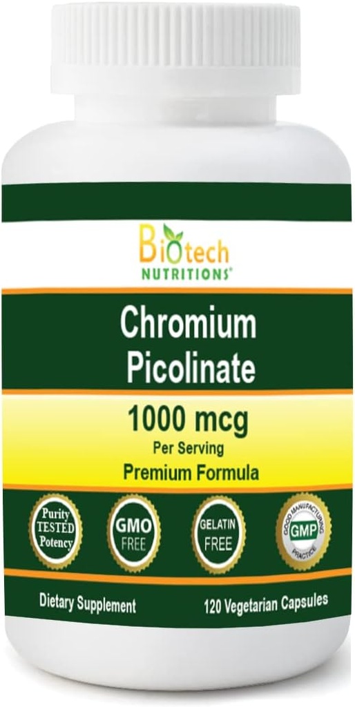 Picolinate de chrome 1000 MCG Servant 120 capsules végétales