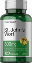 Horbäach St John's Wort Capsules 300mg | 120 Count | Non-GMO, Gluten Free | Herbal Extract