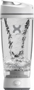 Bouteille de shaker originale Promixx - Batterie pour les shakes de protéines lisses - sans BPA, 20oz tasse (blanc)