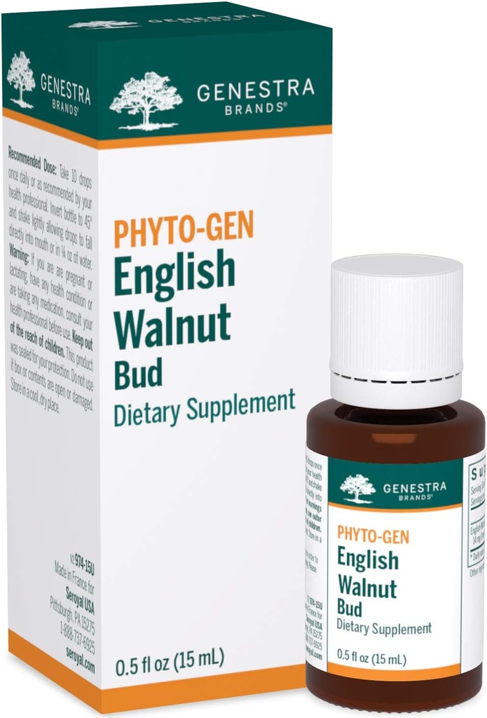 Genestra Marques Anglaise Boud de Noix Complément à base de plantes 0,5 fl. oz.